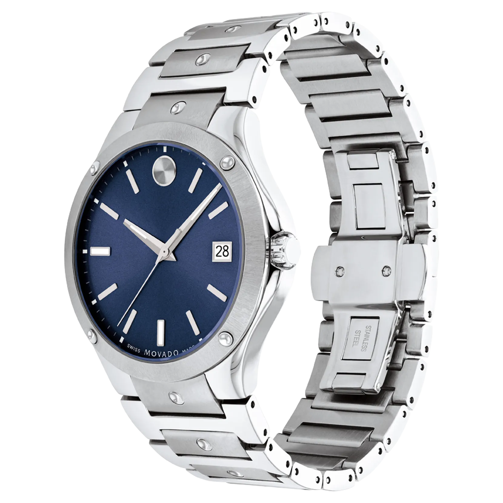 MOVADO SE Blue Dial Watch 0607513
