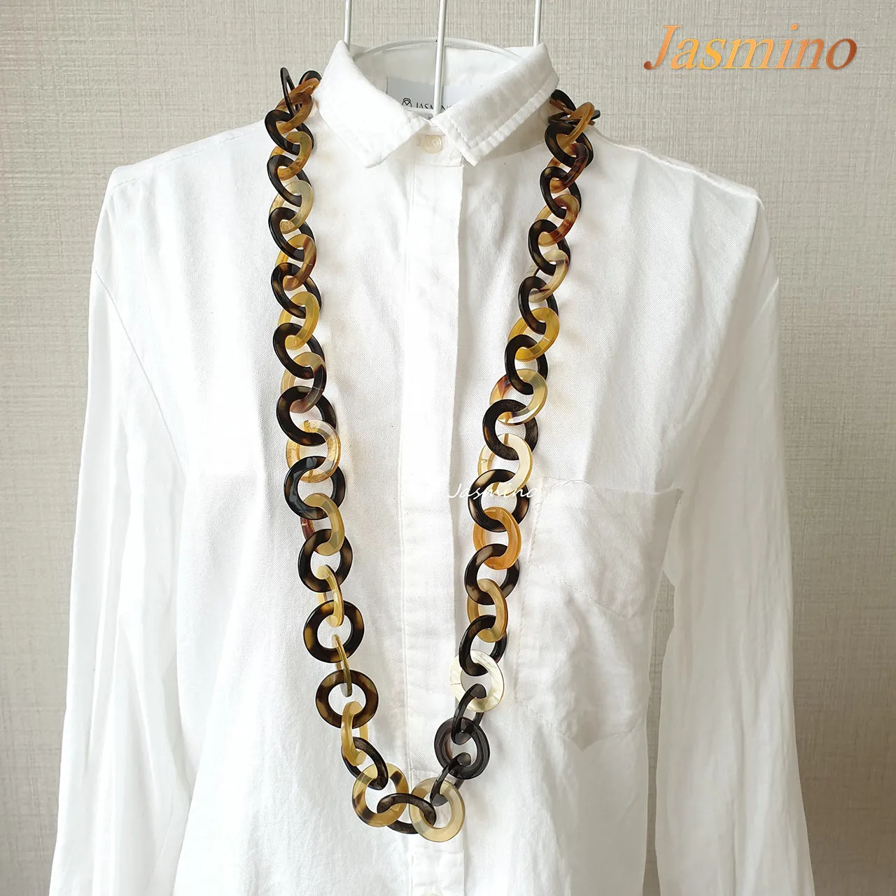 Natural and Stunning Handmade Buffalo Horn Necklace J17545, Enhanced Value for Women.