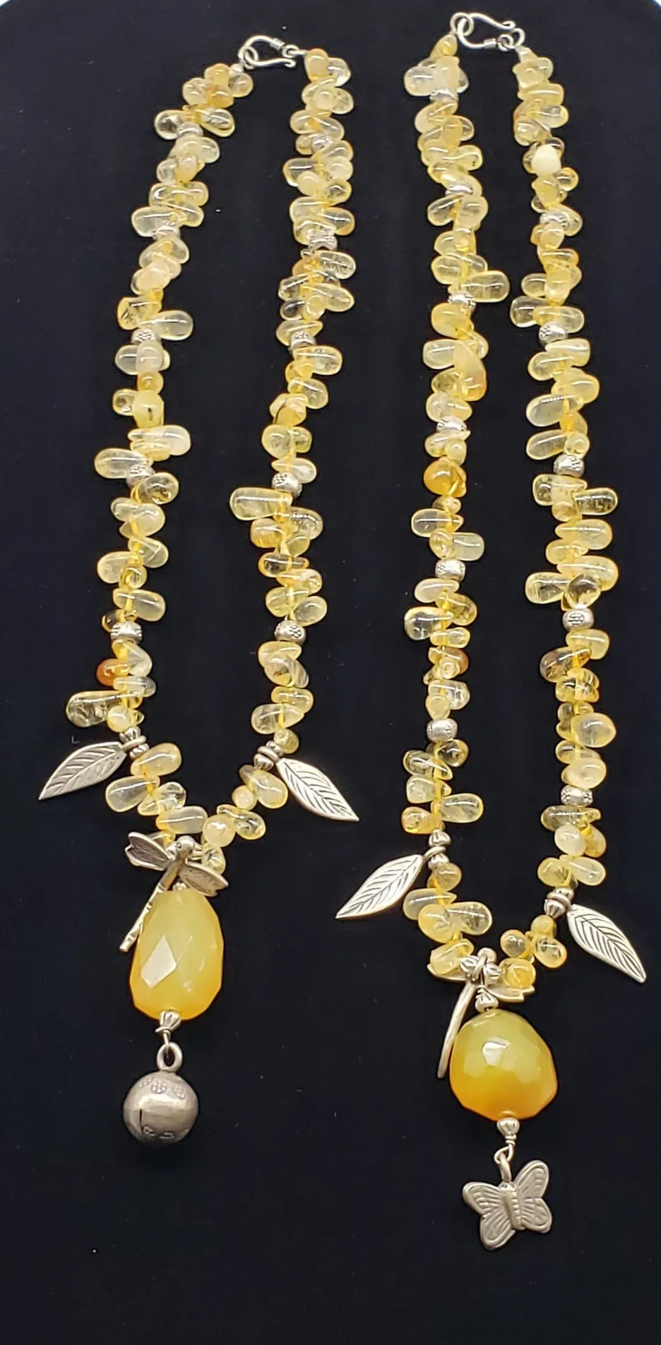 Natural Citrine gemstone necklace, genuine gemstone