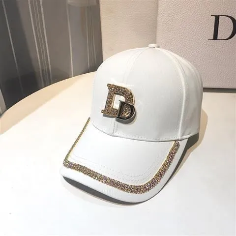 New Letter D Baseball Caps  Rhinestone Hat Cotton K Kop Cap Hip Hop Cap Hats for Women Snap Back  bone