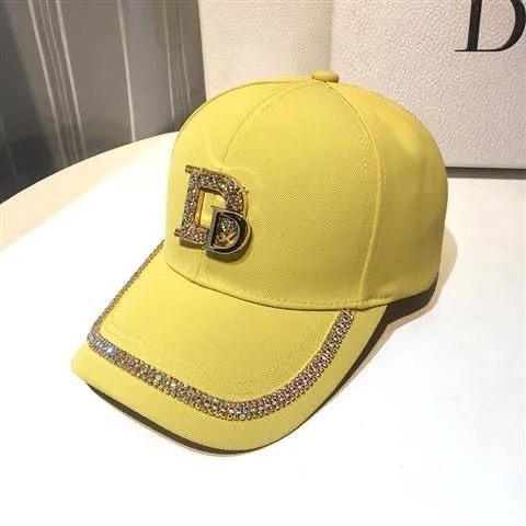 New Letter D Baseball Caps  Rhinestone Hat Cotton K Kop Cap Hip Hop Cap Hats for Women Snap Back  bone