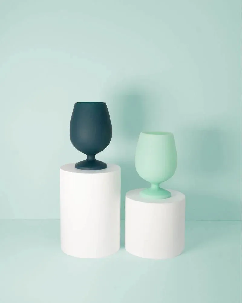 Porter Green Stem Silicone Glasses - Mist   Ink