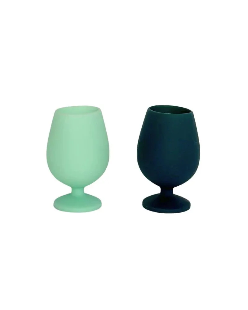Porter Green Stem Silicone Glasses - Mist   Ink