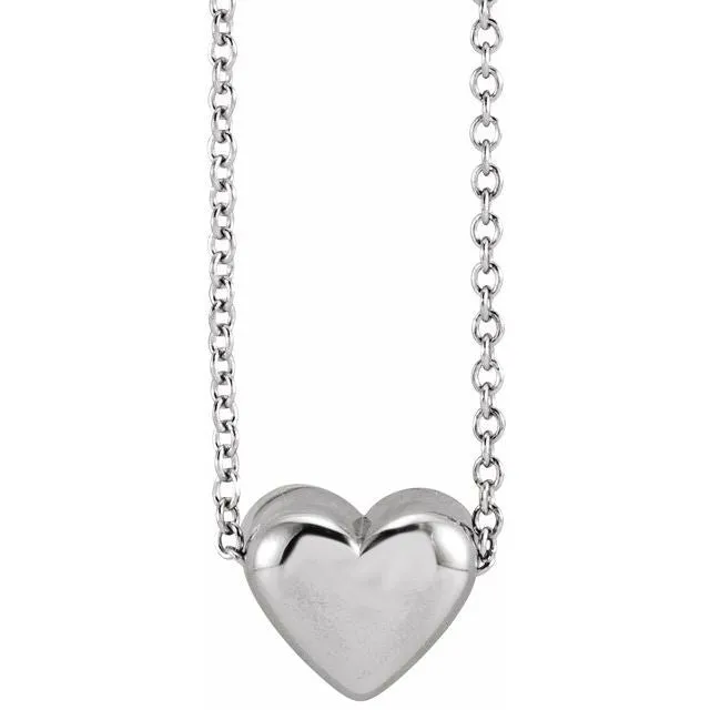 Puffy Heart Necklace