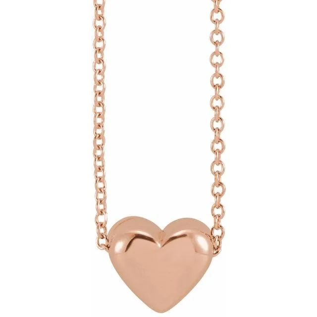 Puffy Heart Necklace