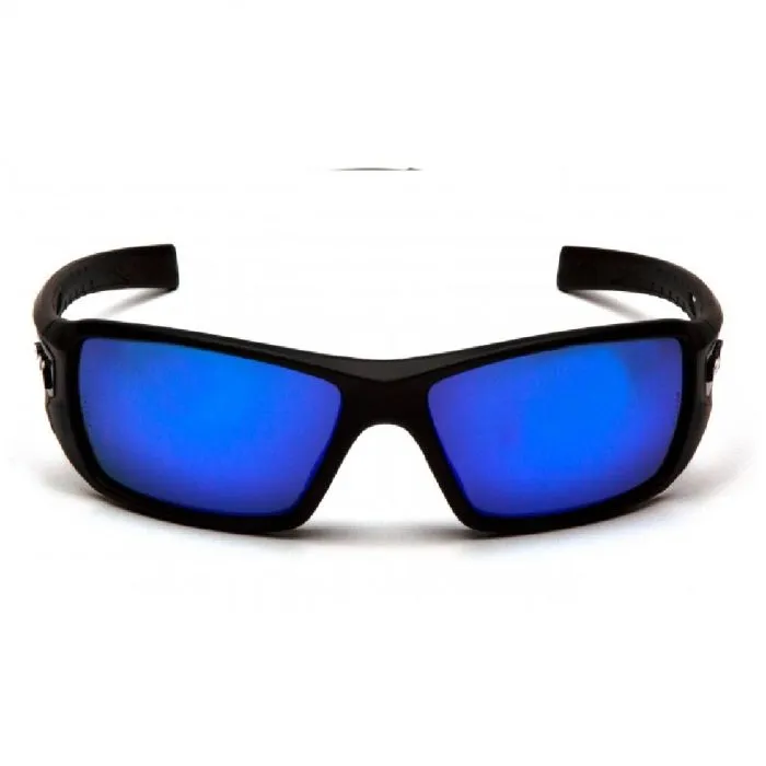 Pyramex SB10465D Velar Safety Glasses, Black Frame, Ice Blue Mirror Lens, 1 Each