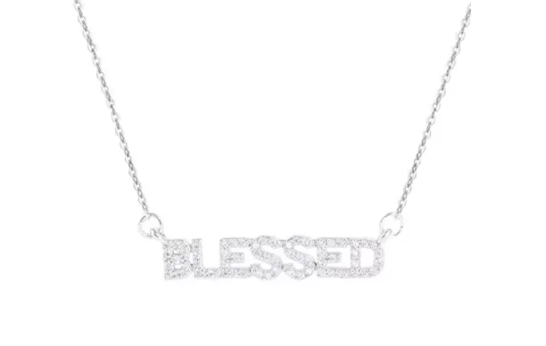 "Blessed" CZ Necklace by Amanda Blu*