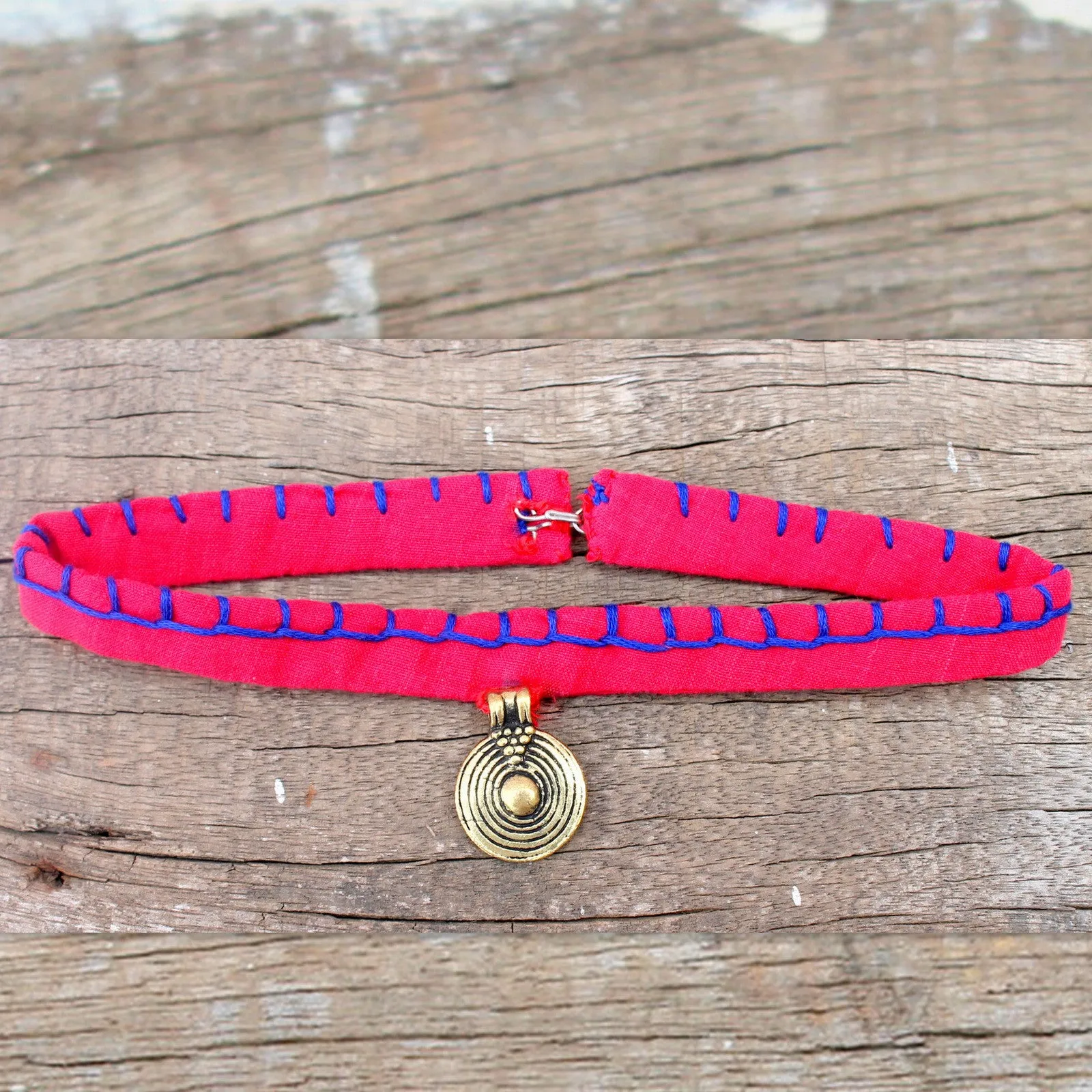 Red vintage tara choker