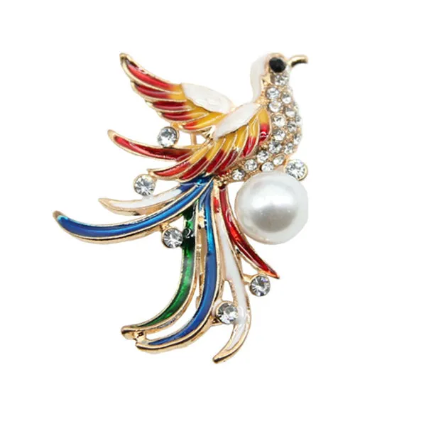 Rhinestone Bird Brooch 水鑽向日葵胸針 KCHM1124