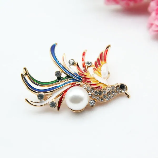 Rhinestone Bird Brooch 水鑽向日葵胸針 KCHM1124