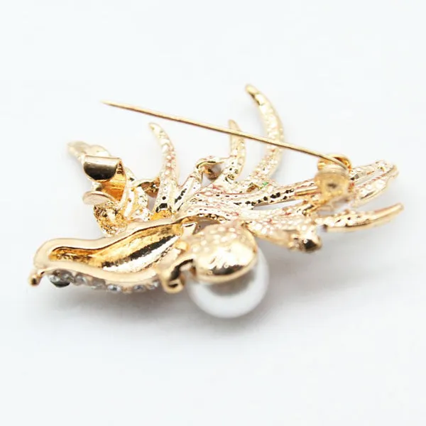 Rhinestone Bird Brooch 水鑽向日葵胸針 KCHM1124