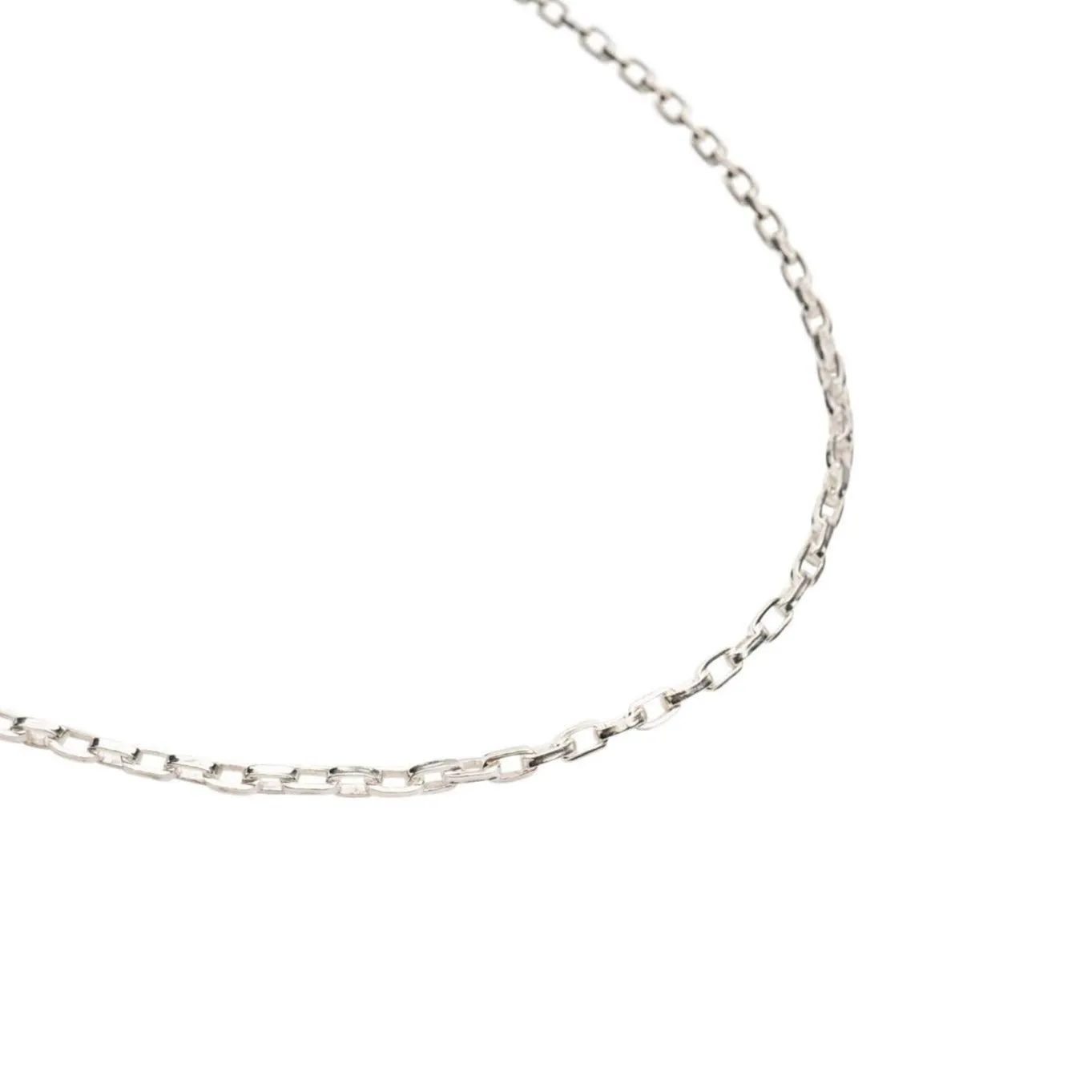 Silver Rollo Necklace