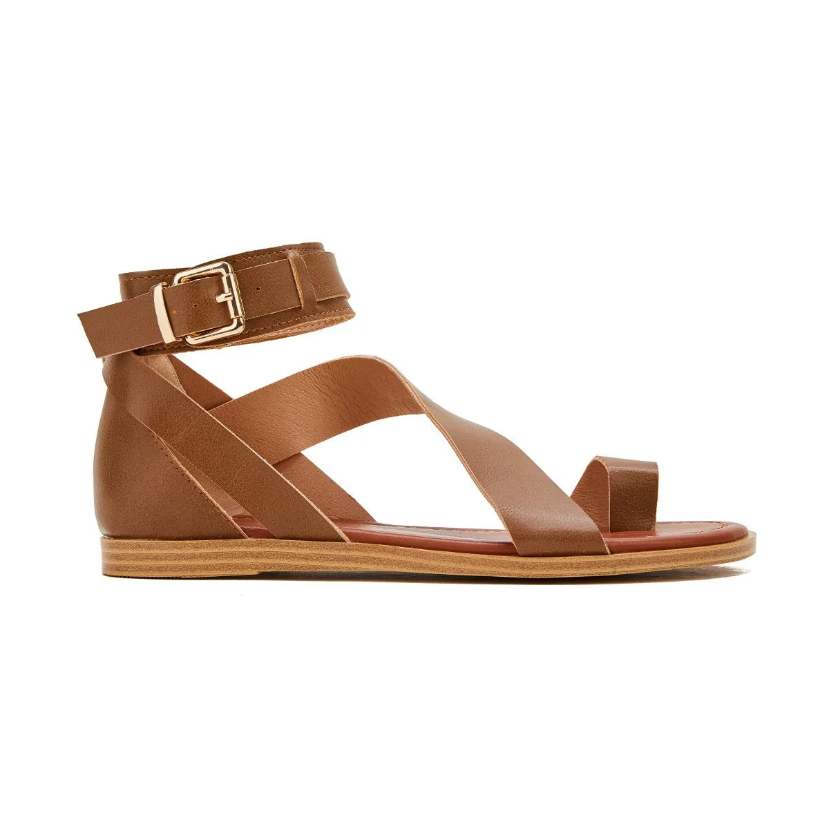 Sohiwoo  Women's Fashion Sandals Toe Ring Sandals Flip-flops Casual Flat Heel Sandals Buckle Strap Sandals