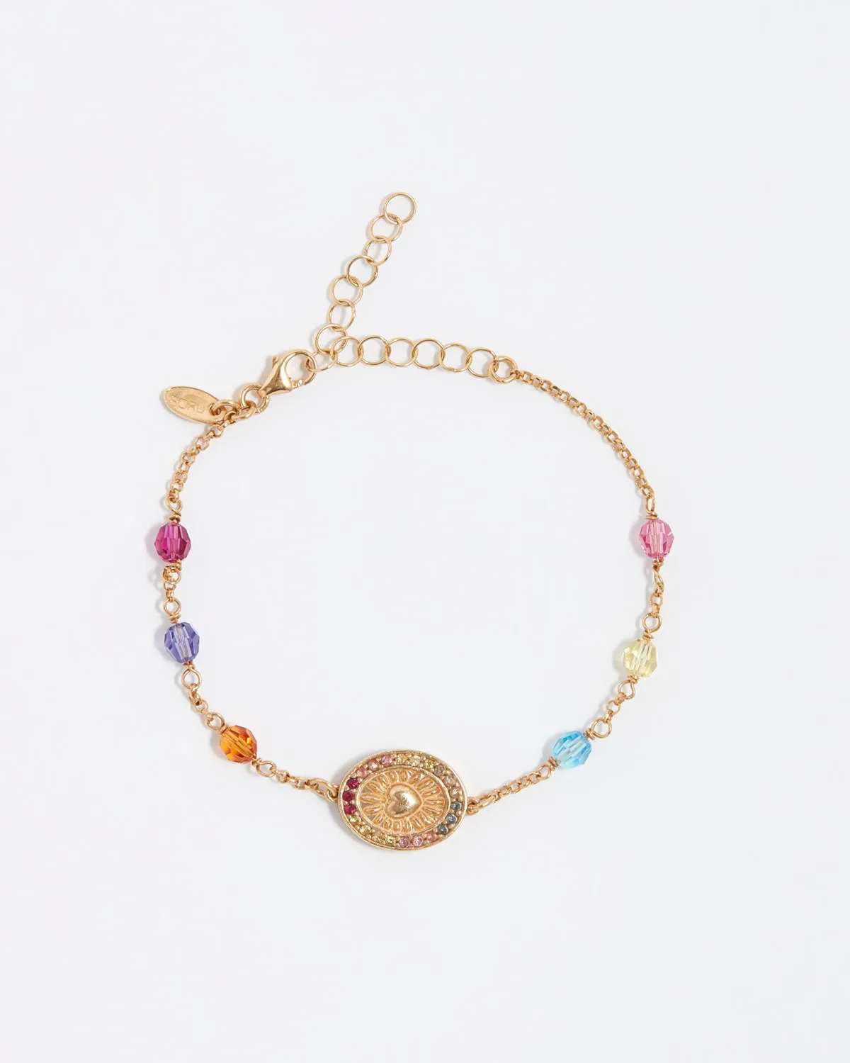 Solid Gold Rainbow Dolce Vita Bracelet, 9k