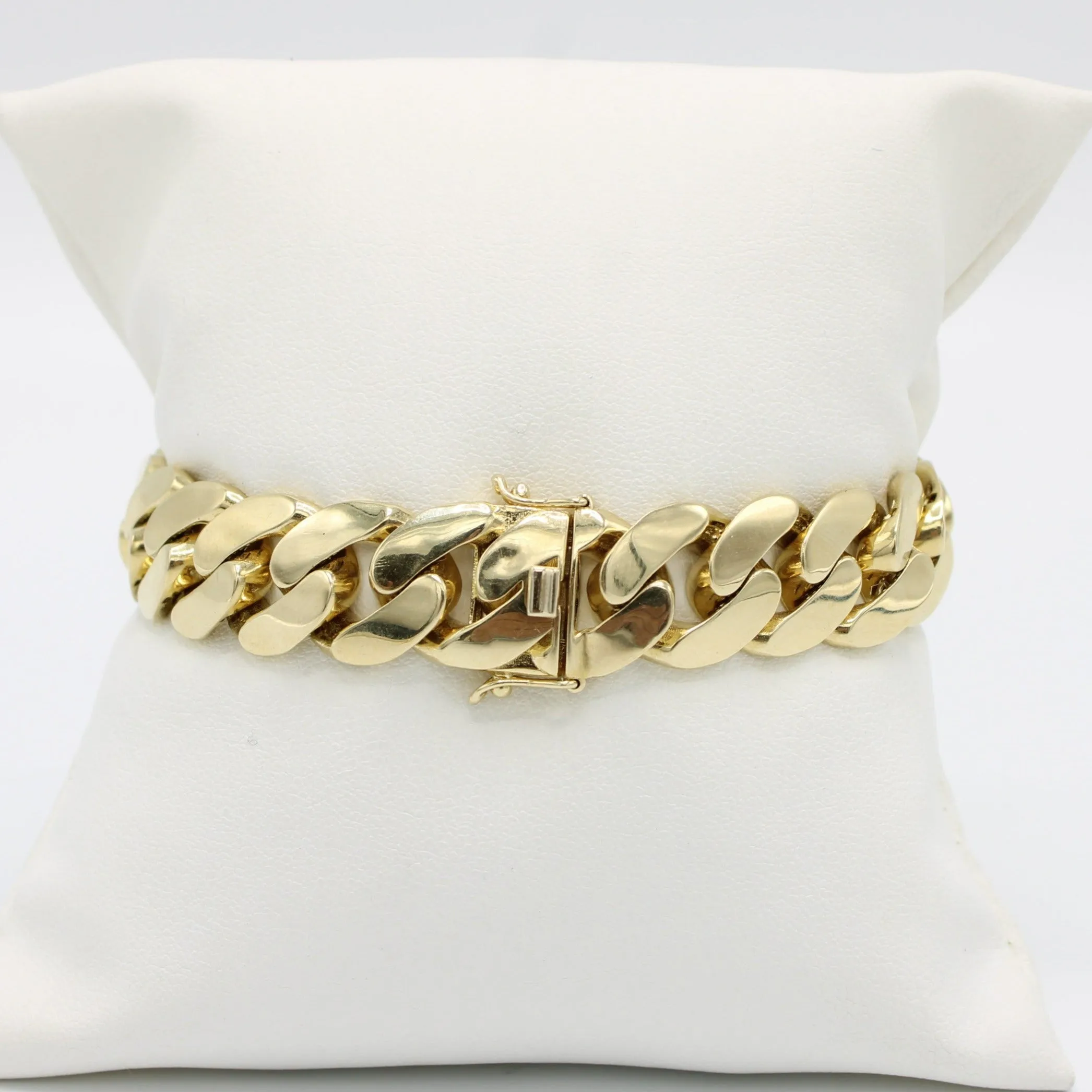 Special Offer - Semi Solid Cuban Bracelet Yellow Gold