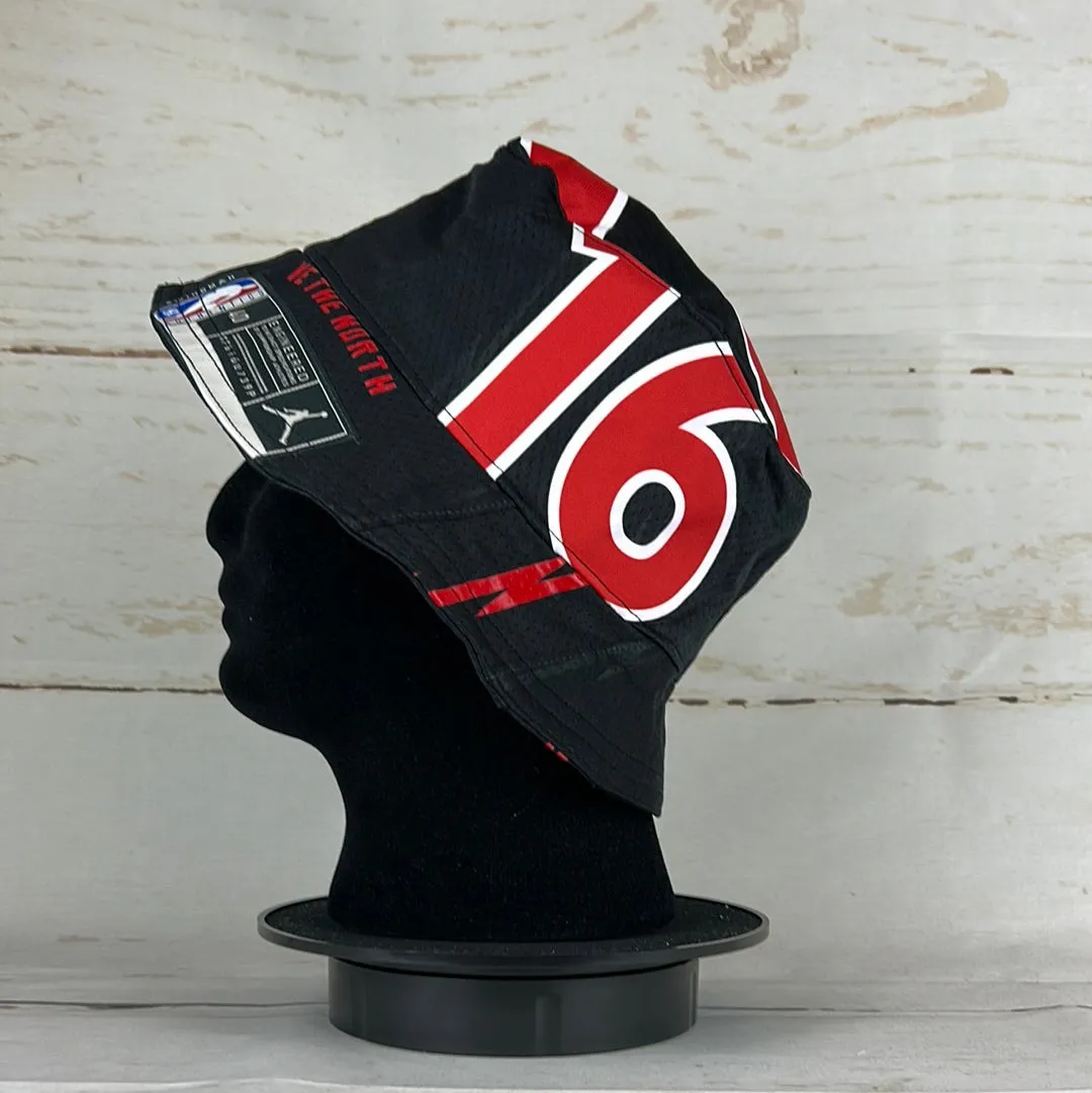 Toronto Raptors Upcycled NBA Jersey Bucket Hat