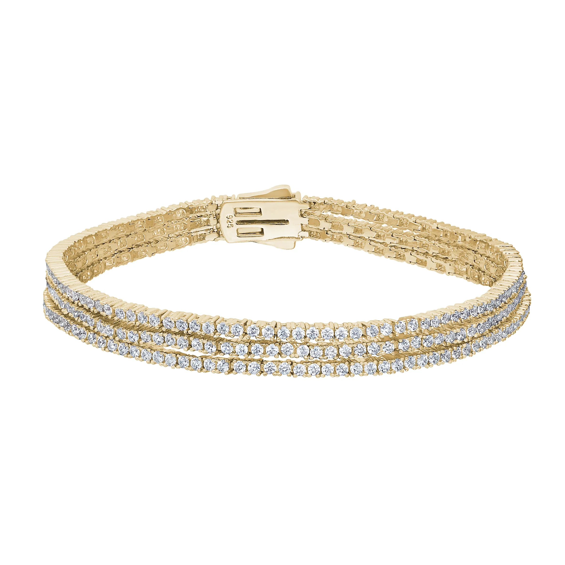 Triple Row Tennis Bracelet - PREORDER