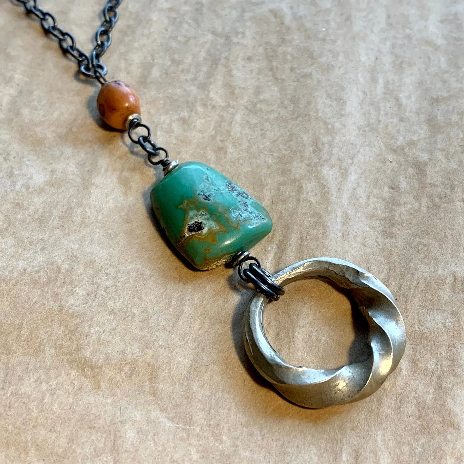 Tuareg Silver Ring Necklace