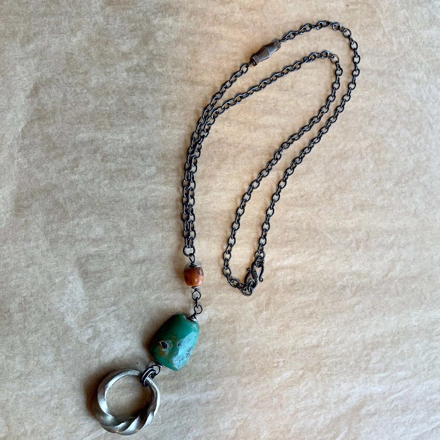 Tuareg Silver Ring Necklace
