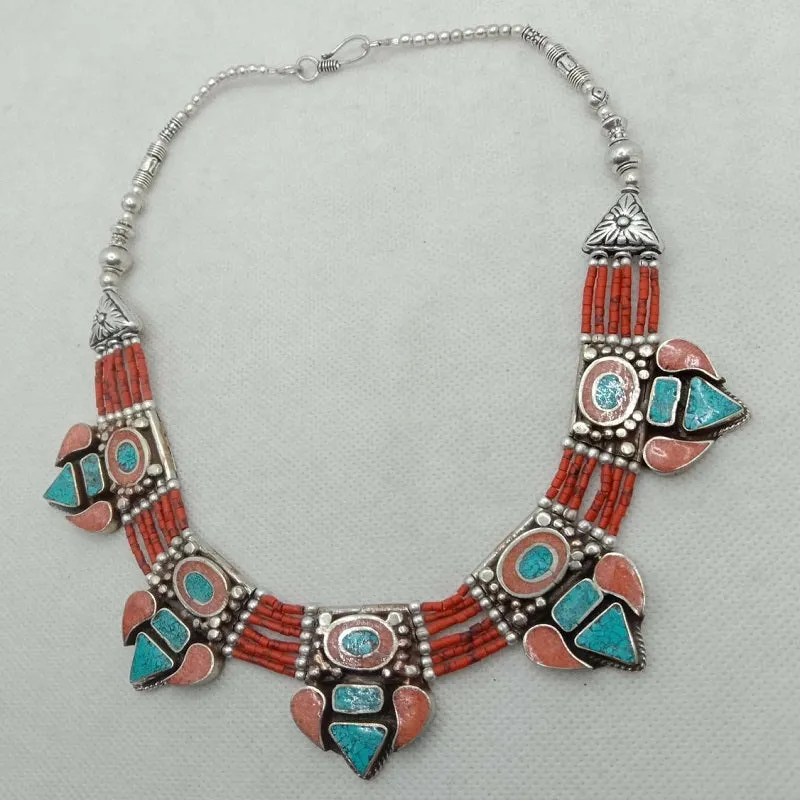 Vintage Nepalese Tribal Choker Necklace