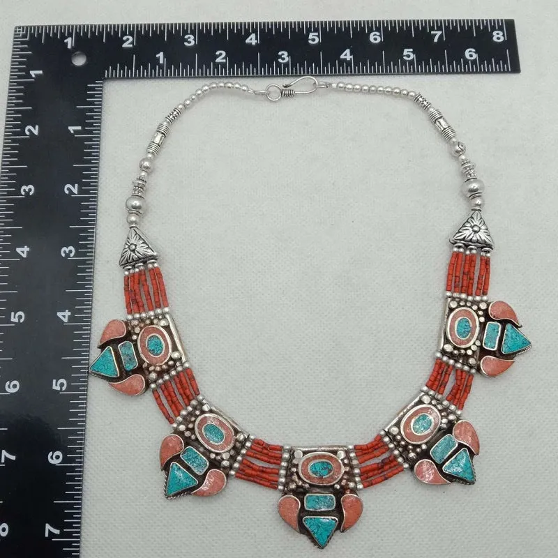 Vintage Nepalese Tribal Choker Necklace