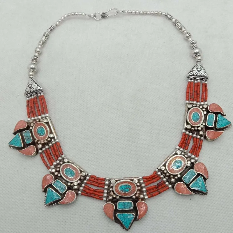 Vintage Nepalese Tribal Choker Necklace