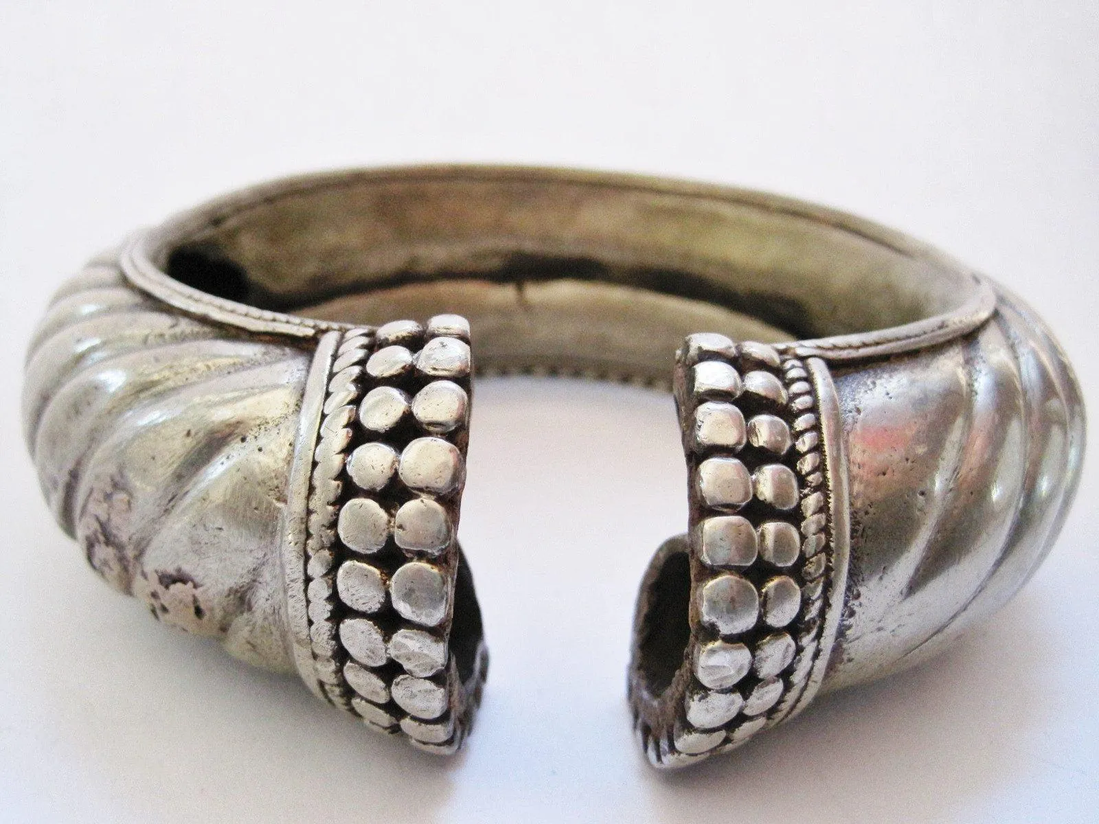 Vintage Rigid Ethnic Anklet from Madhya Pradesh in India