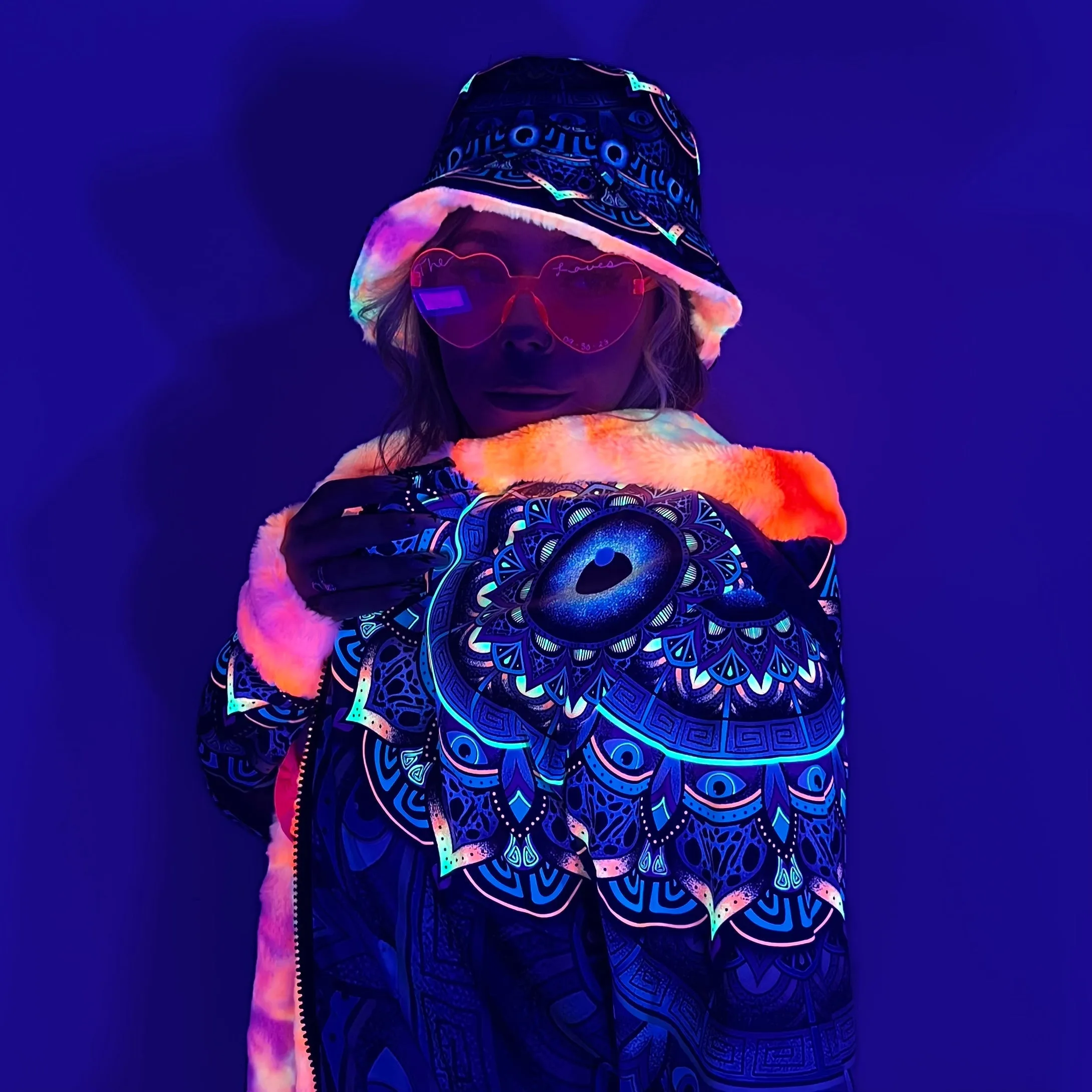 Wildcat Mandala Reversible Bucket Hat