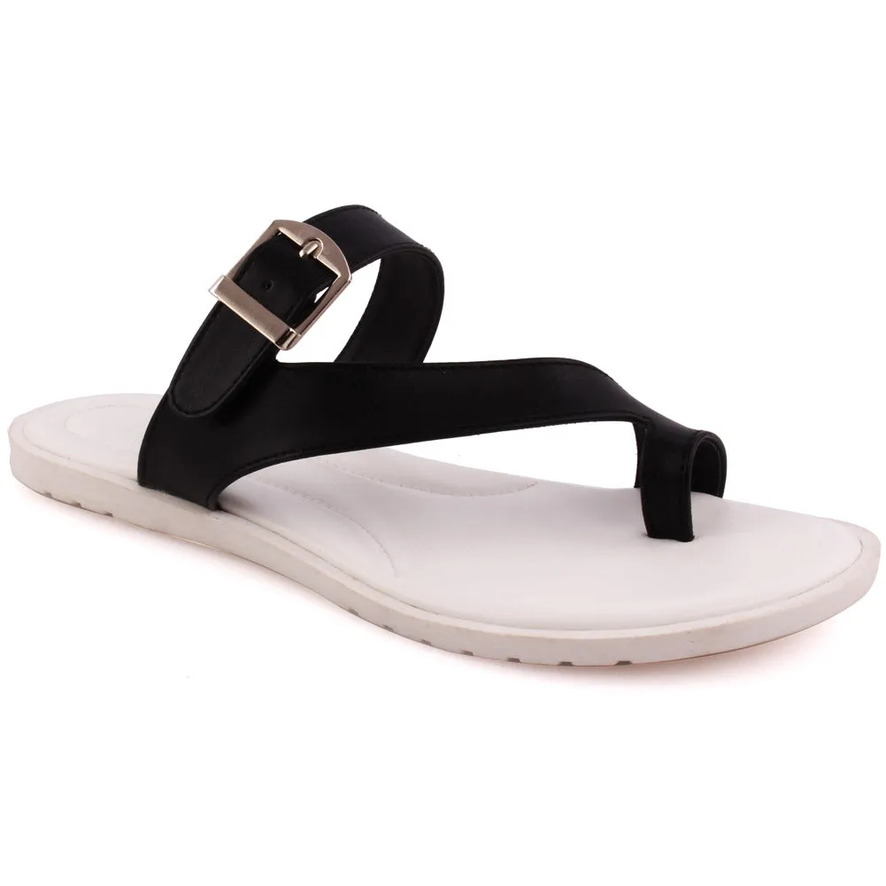 Women “ Elena” Toe Ring Flat Slippers