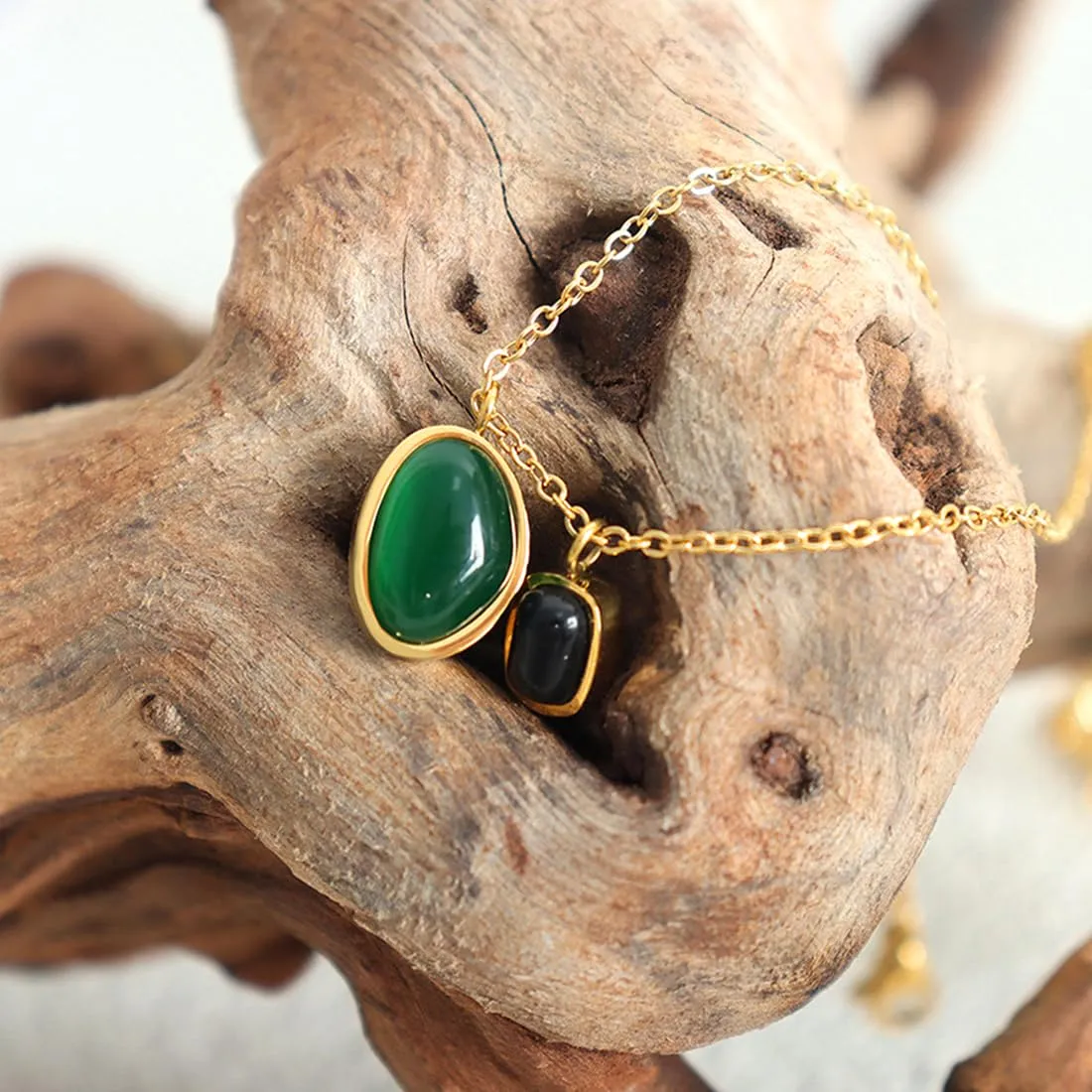 Yellow Chimes Anklets for Women and Girls Fashion Golden Anklets for Women | Gold Plated Green Ston Anklets Payal for Women | Birthday Gift For Girls & Women Anniversary Gift for Wife