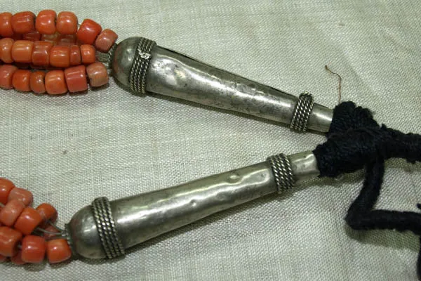 Yemen Coral & Silver Necklace
