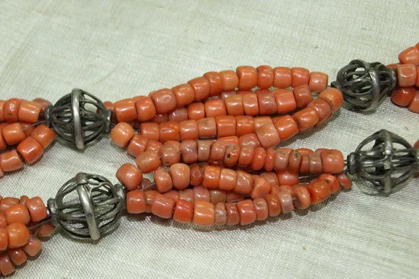 Yemen Coral & Silver Necklace